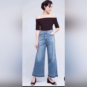 AG The Yvette Wide Leg Ankle Jeans Size 28R
